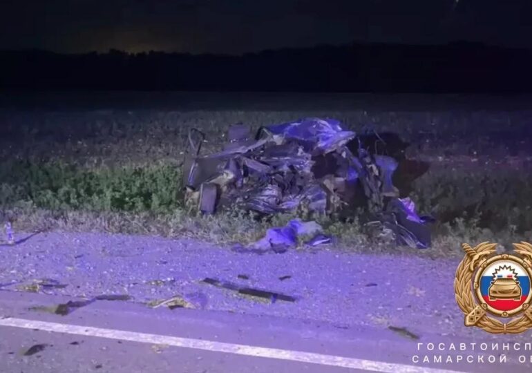 В Самарской области водитель погиб в ДТП